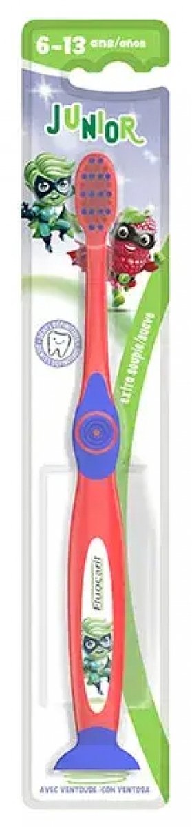 Fluocaril Junior Tandenborstel 6-13 Jaar (Kleur : Rood)
