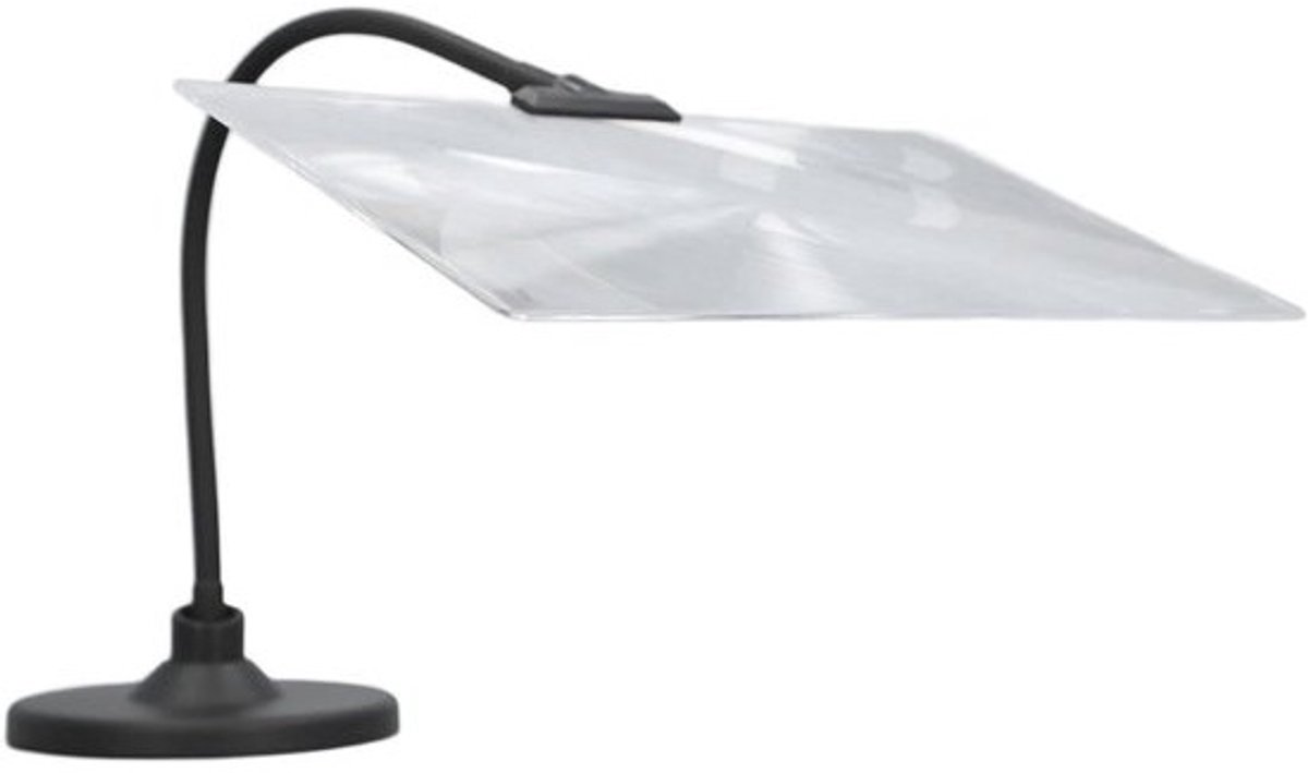 Lees vergrootglas met 4x handsfree standaard, flexibele zwanenhalsvergrootglas voor slechtziende senioren, repareren, knutselen - vergroting van grote pagina's