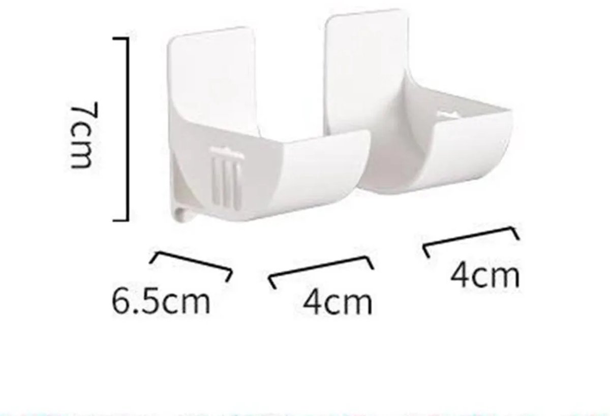 Een set van 4 keukenopbergrekken, boren is niet nodig, Geschikt voor plastic zakken/bakpapier en kastdeuren.