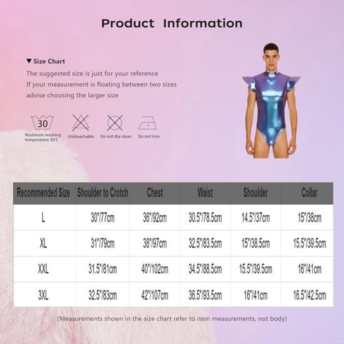 Heren Metallic Bodysuit - Korte Mouw Jumpsuit - Carnaval Kostuum - Slim Fit Pasvorm - Tot 3XL - Zilverkleurig