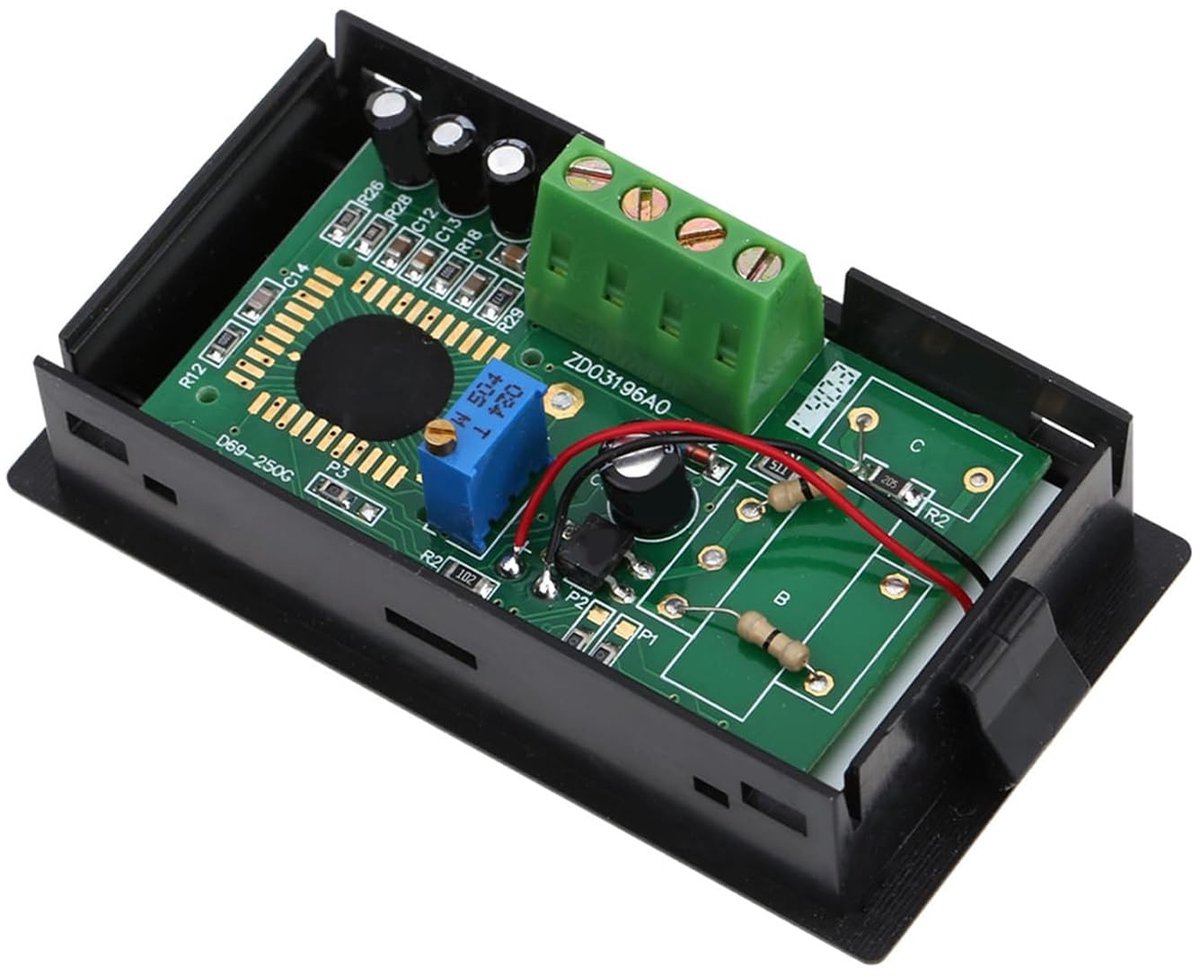 Digitale LCD Ammeter 100A - Hoogwaardige Precisie LED Paneelmeter met 75mV Shunt Weerstand voor Nauwkeurige Stroommeting en Eenvoudige Installatie