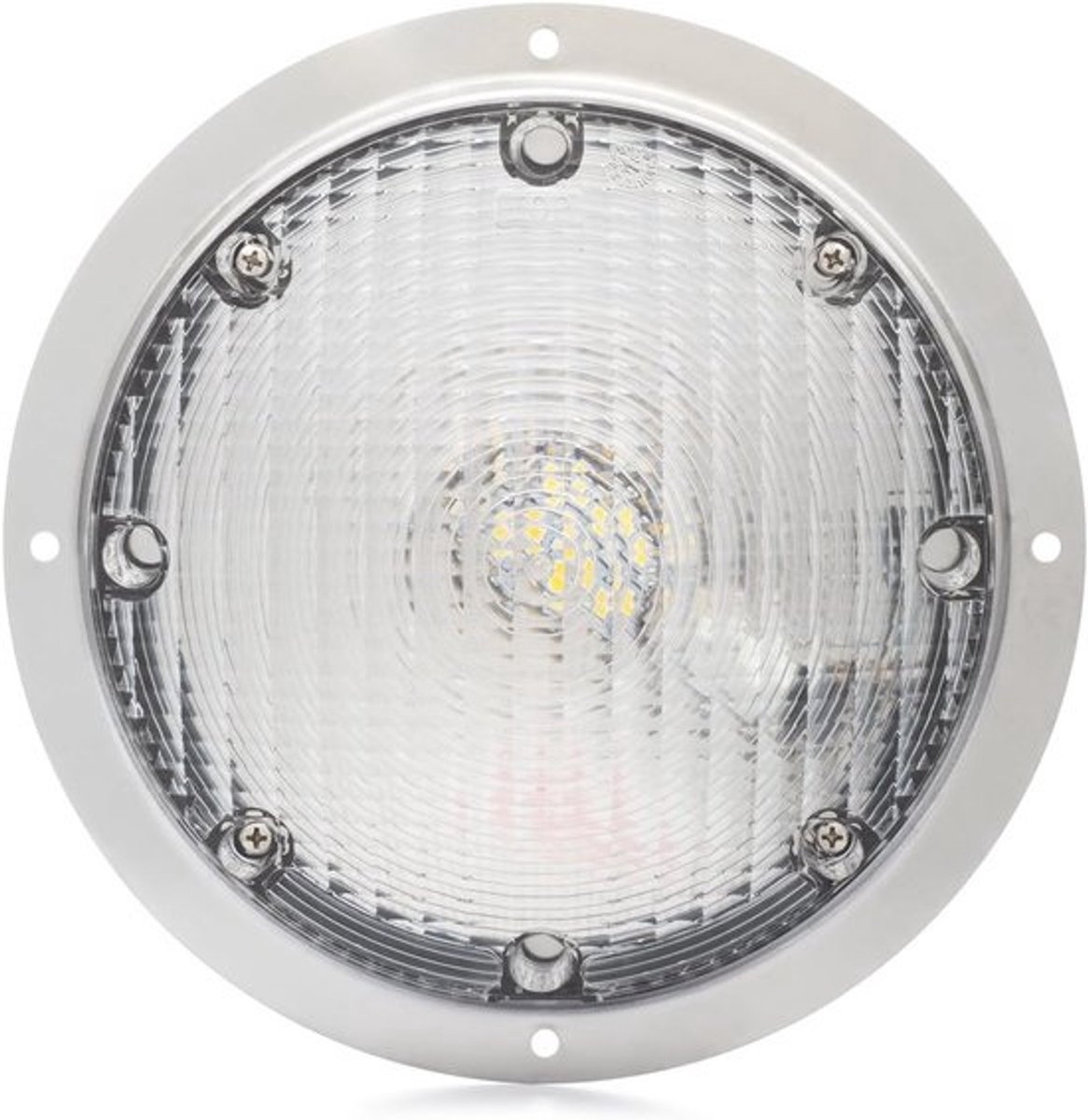 Veranda schrik licht - Buitenverlichting LED - Camper Aanhanger - Weerbestendig huis - 22 x 22 x 4 cm - Zilver