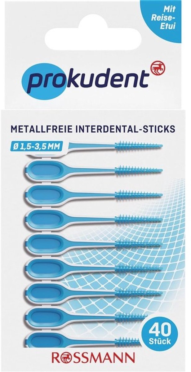 Interdentale sticks - Tandenstokers - Mondhygiëne - Metaalvrij - 40 stuks - Roze