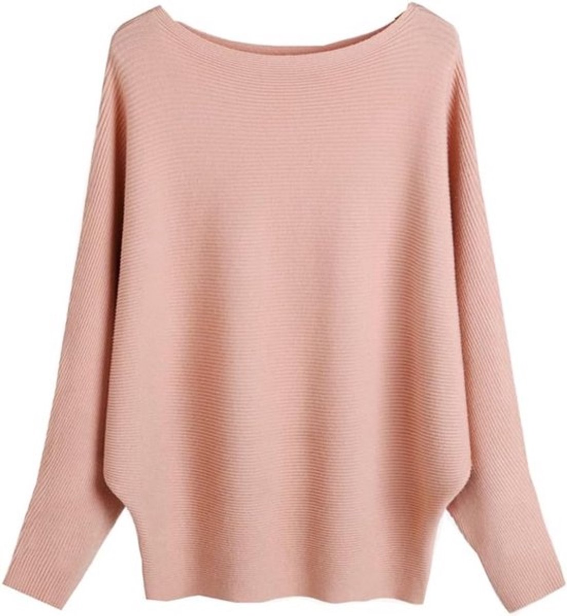 Dames Trui Off-Shoulder met Vleermuismouwen - Losse Gebreide Sweater