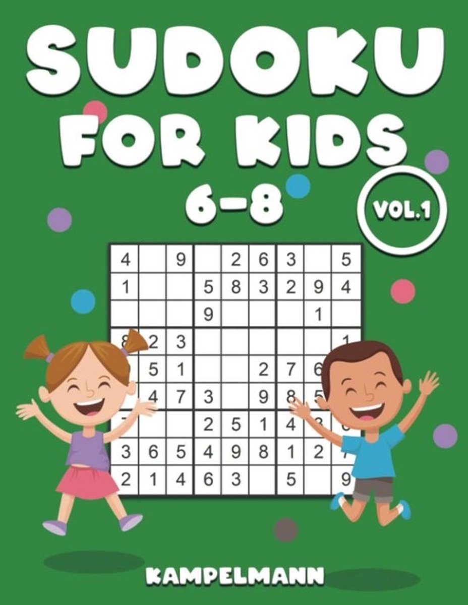 200 Grote Letter Sudoku Puzzels voor Kinderen van 6 tot 8 Jaar - Inclusief Oplossingen