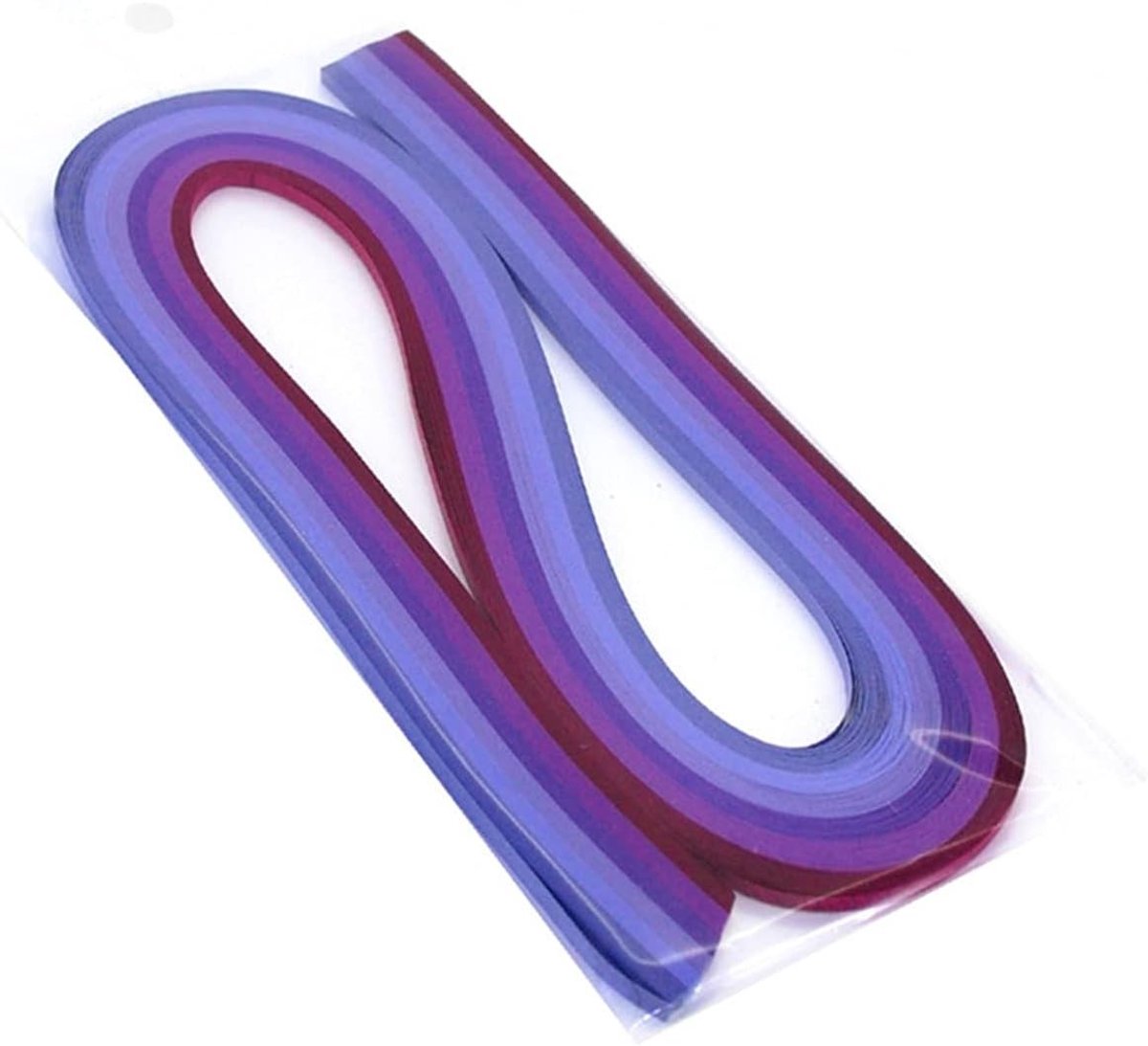Multicolore Quilling Strips Set - 6 Gradient Kleuren - 53.3cm Lengte - 10mm Breedte - Creatieve DIY Knutselmaterialen voor Quilling en Papierkunst