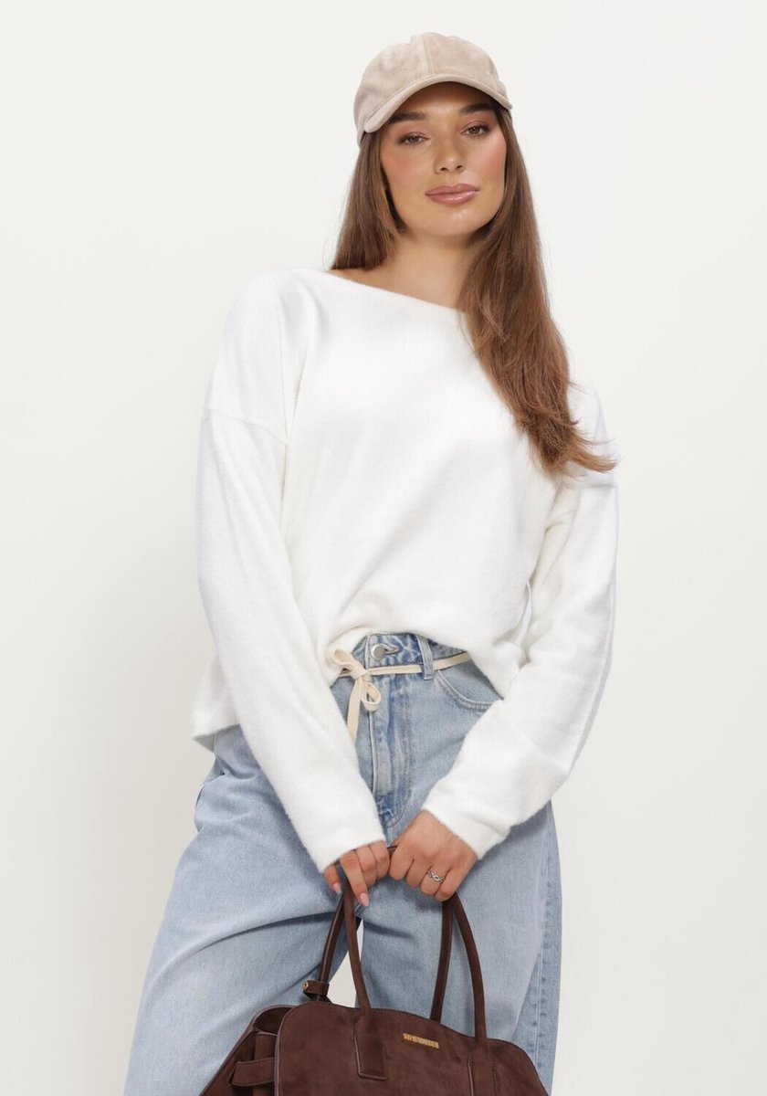 Catwalk Junkie Soft Knit Truien & vesten Dames - Sweater - Hoodie - Vest- Wit - Maat 40