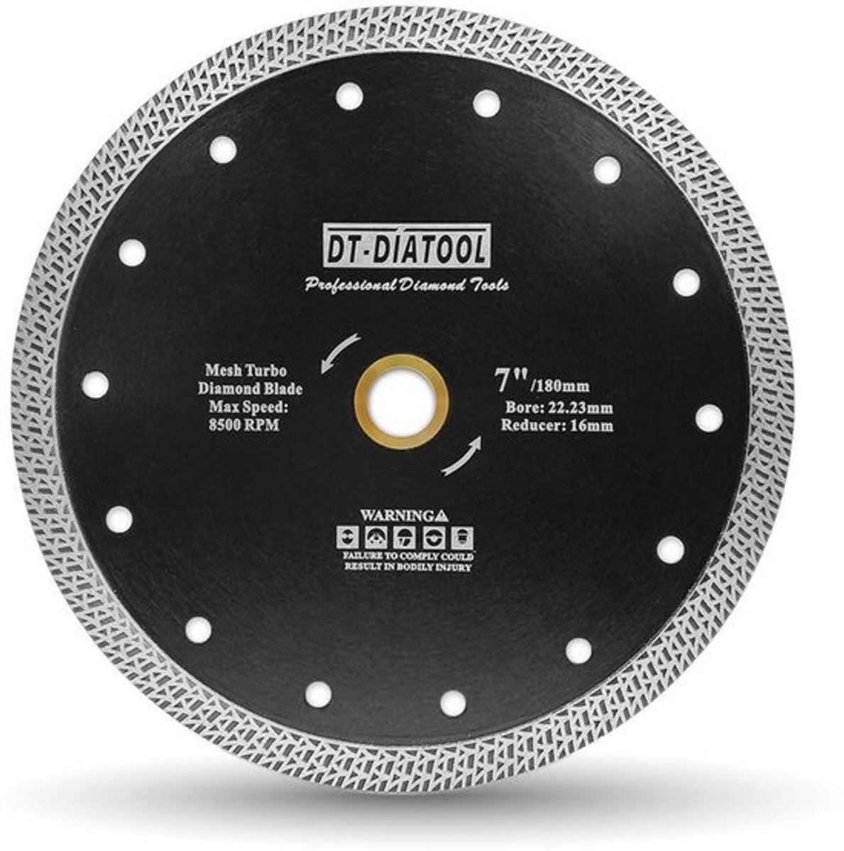 Diamantzaagblad 180 mm voor porseleinen tegels, marmer en keramisch graniet