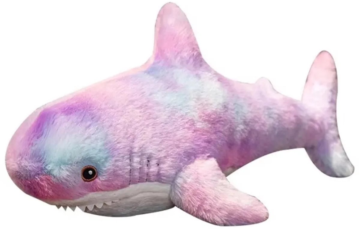 Casalora Pluche Haai Knuffel – 60 cm – Paarse Regenboog Kawaii Haai – Zacht Knuffeldier – Slaapmaatje voor Kinderen – Leuk Cadeau