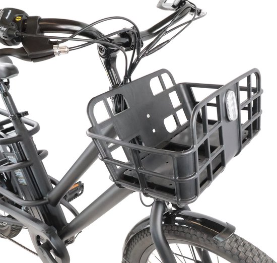 Villette le Prolongé longtail transportfiets zwart van Villette — afbeelding 3