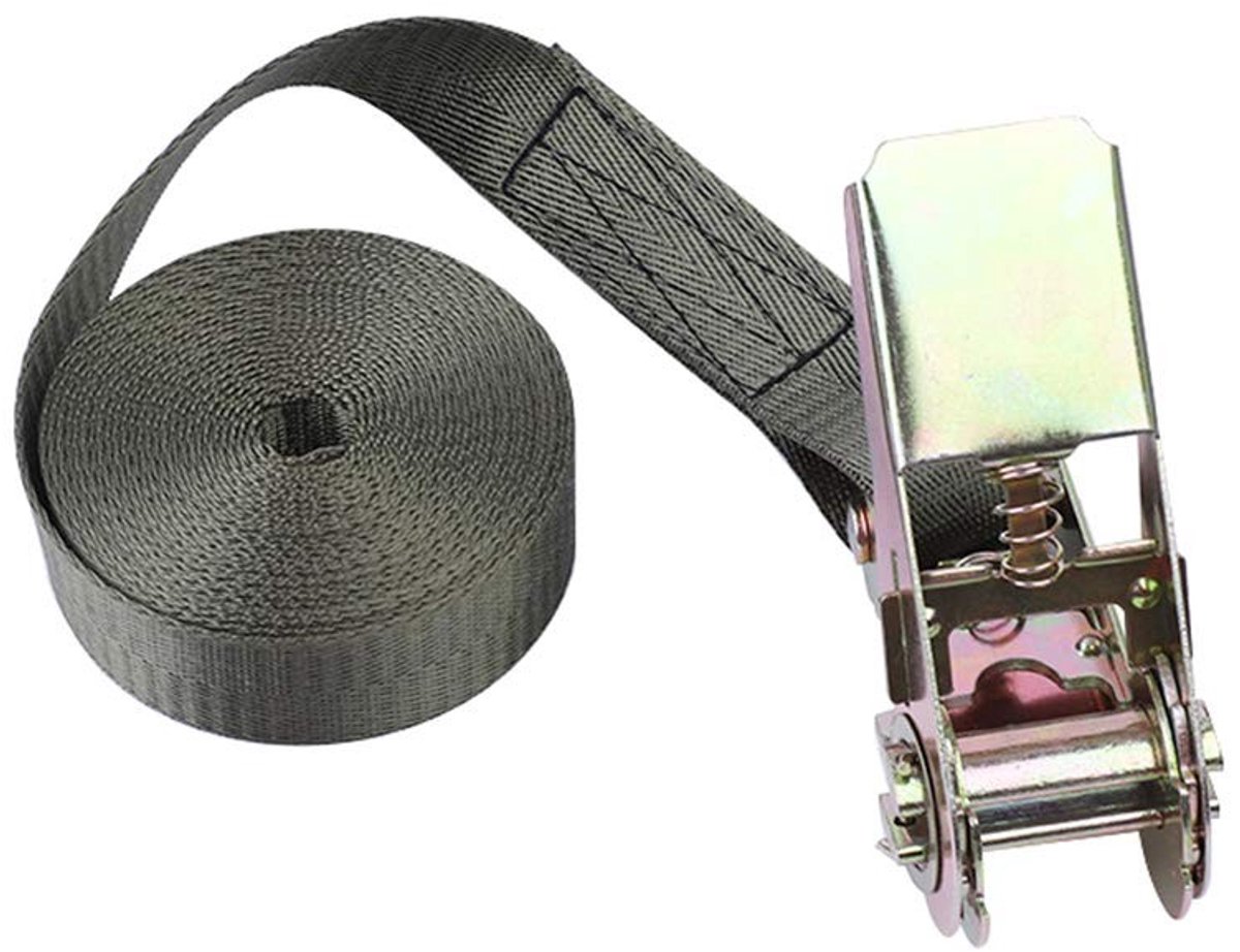 Dailygoods- Sjorriem 1-10 m - Metalen gesp - Hoge breukvastheid - Lichtgewicht - Eenvoudig in gebruik - Veilig en betrouwbaar - Bindriem