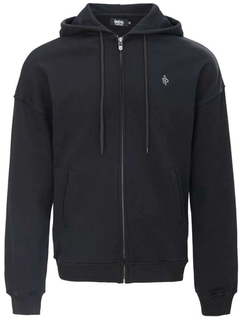 Forplay Zip Hoodie Heren Vest met capuchon - zwart - XXL