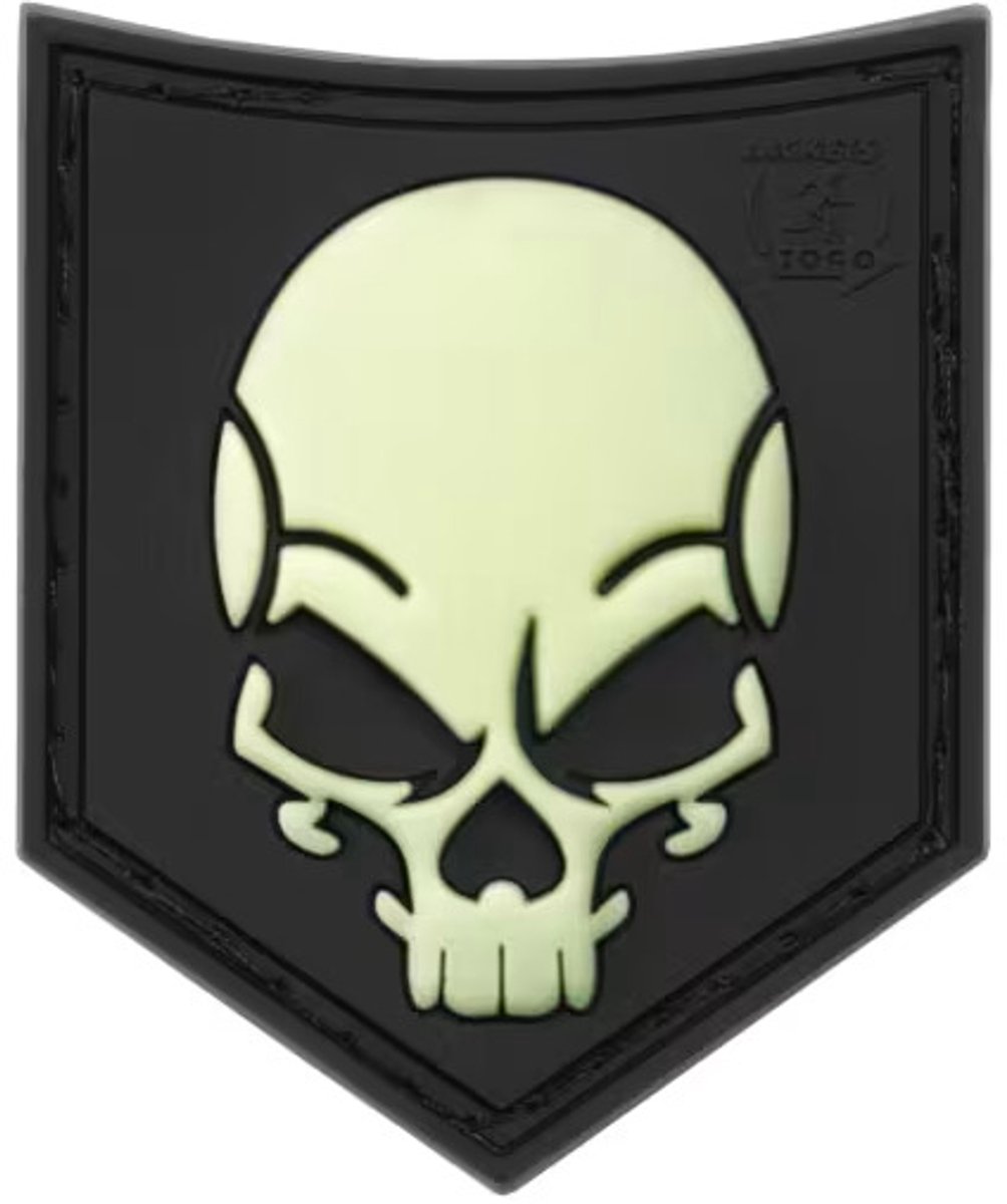 Rubberen badge JTG SOF Skull