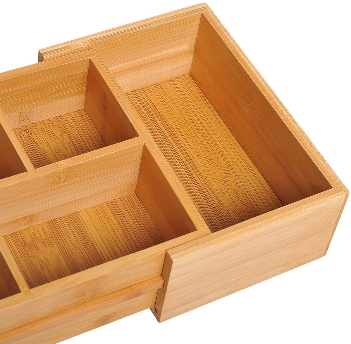 YYchan bureau-organizer - houtkleur - 24,6 x 17,6 x 7 cm - met lade - met opbergruimte