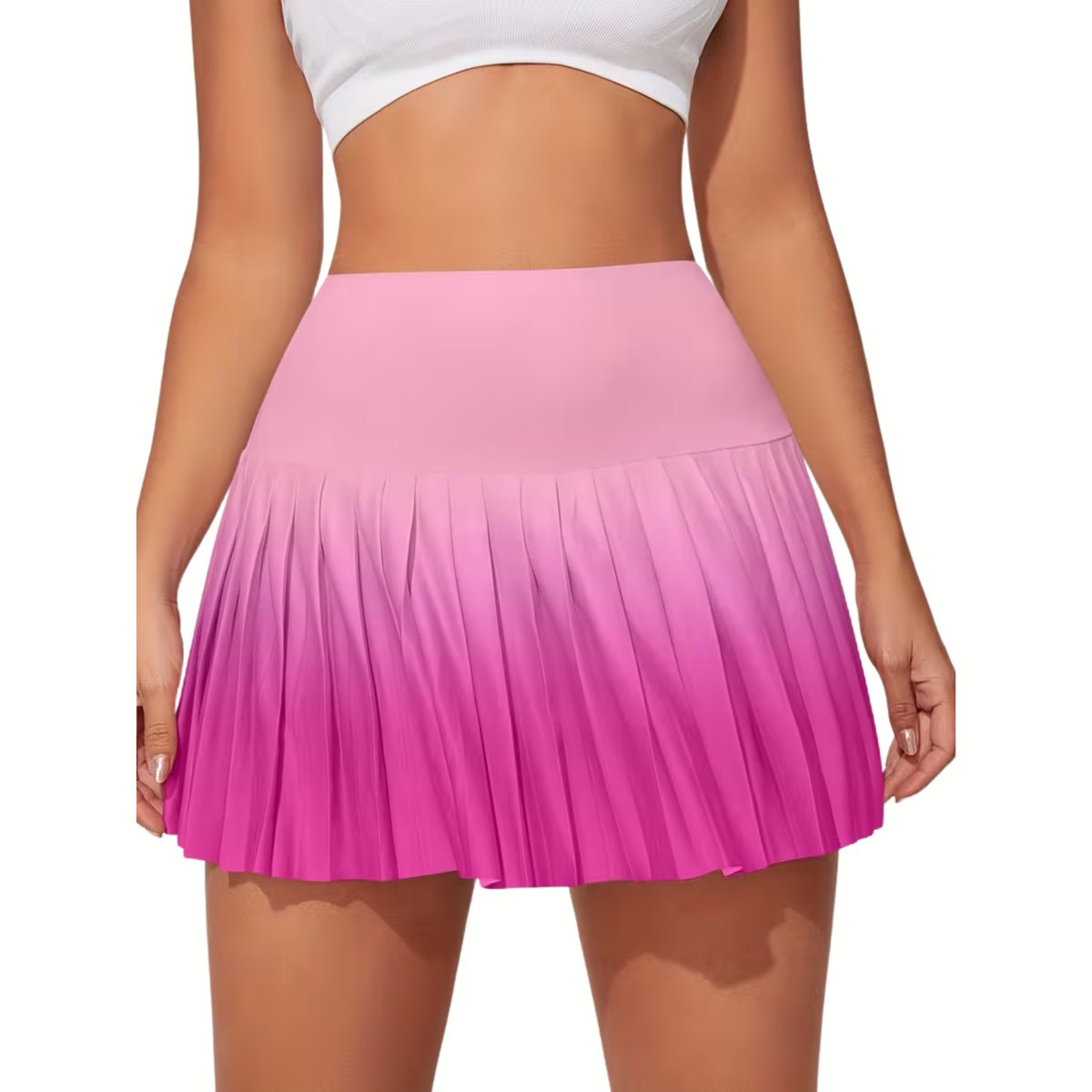 Currero Broekrok Dames Skort Skirts Skirt Rok Midi Korte Broek Culotte Wandelrok Rokje Legging Rozerood Verloop