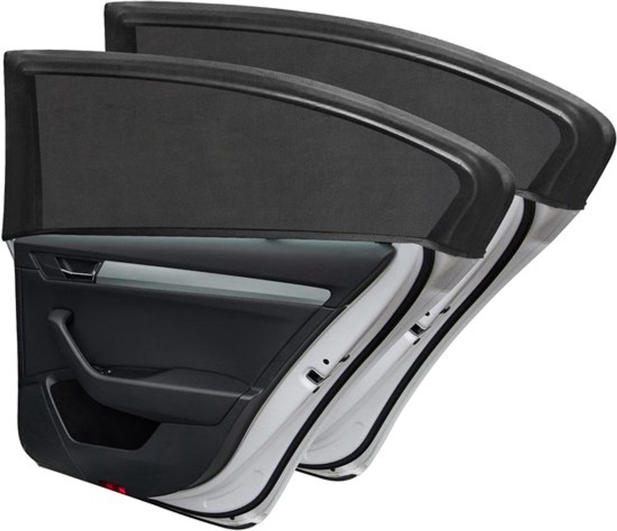 Allecto Plus - Autoruit Zonnescherm 2 Pack | Auto Zij Achterruit Zonnescherm |