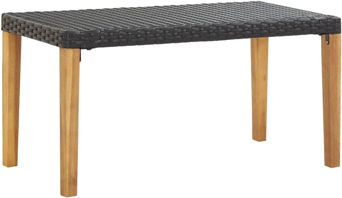 Tuinbank Polyrotan - Buitenbank Bankje - Ontspannen in de tuin - Waterdicht PE-rotan - 120 x 40 x 40 cm