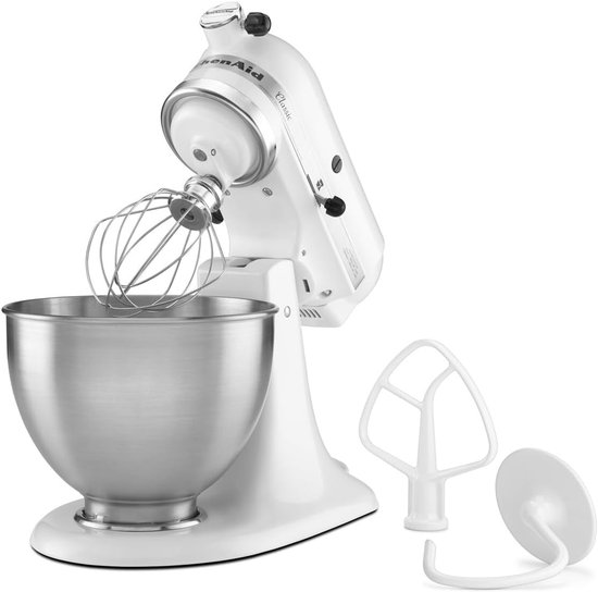 Keukenmachine - Mixer Keuken - Bakken en Koken - Robuust metalen design - 43 L - Porselein White — afbeelding 3