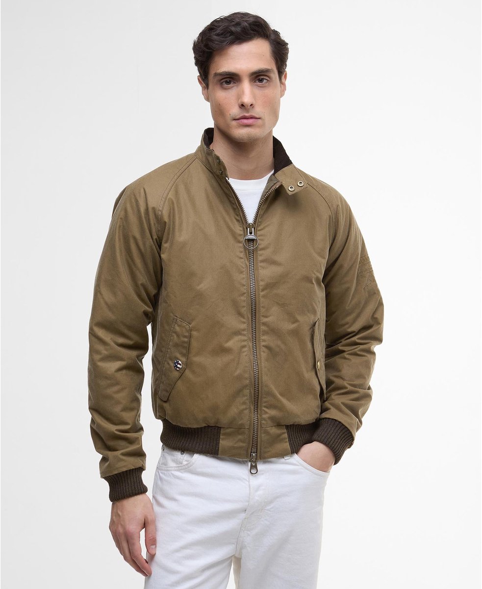 Barbour Merchant Wax jas zand