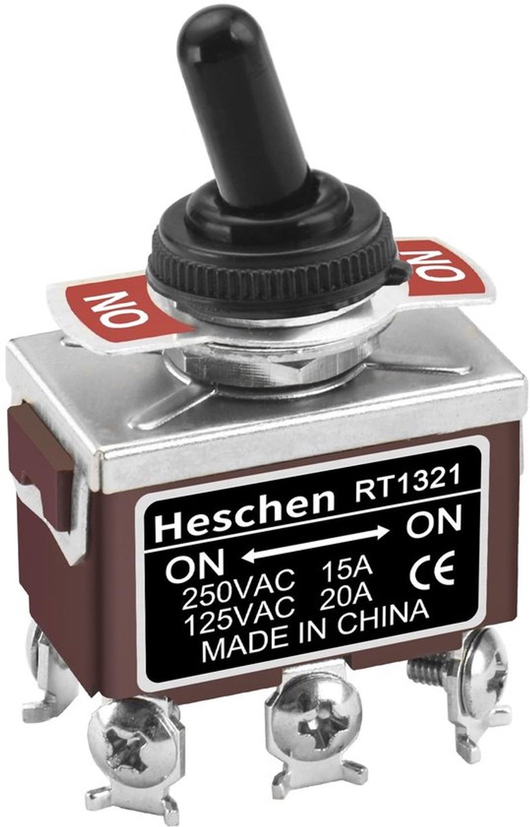 IMstore - Metal Toggle Switch - Schakelaar - Waterdichte Bediening - 15A 250vac