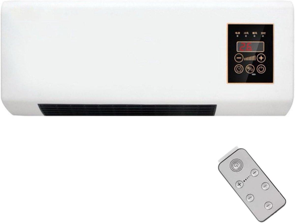 Airco Ventilator - Mobiele Klimaatunit - Comfort Binnenklimaat - Koelen en Verwarmen - 60x17x25 cm - Wit