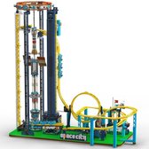 Mould King 11031 Space Elevator achtbaan bouwset | Kermis architecture ideas modelbouw | Technische creator expert speelgoed bouwpakketten voor volwassenen & kinderen | Motor & accu niet geschikt voor Lego technic | Bouwdoos met 3118 bouwstenen