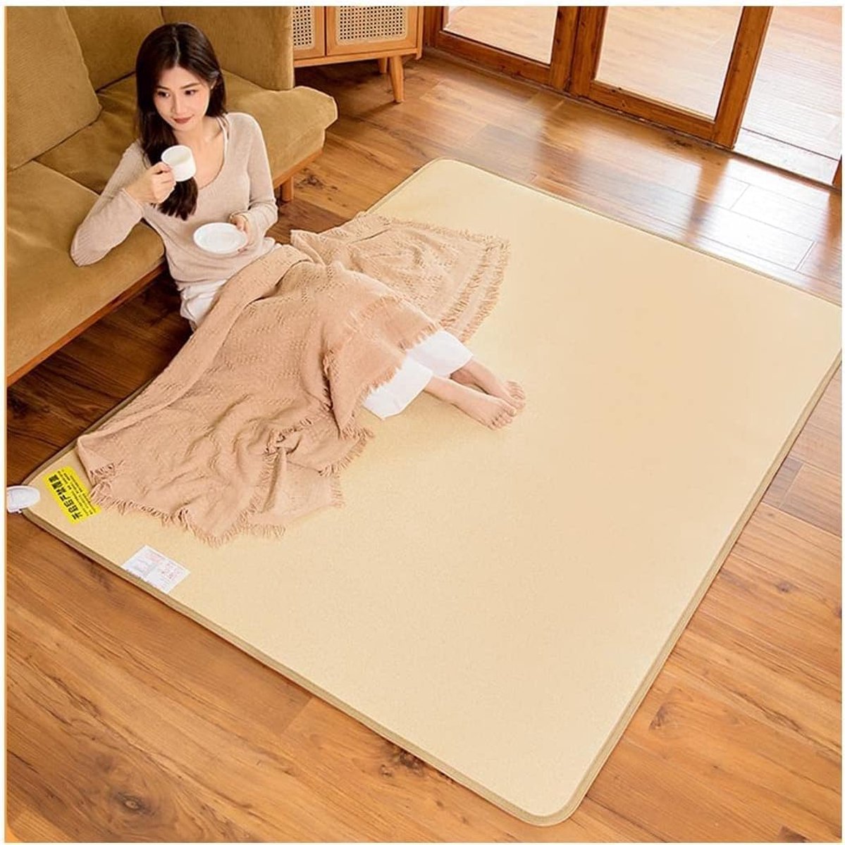 Verwarmd vloerkleed - Elektrisch tapijt - Woonkamer warmte - Snelle verwarming 3 min - 50x150cm - Klassiek