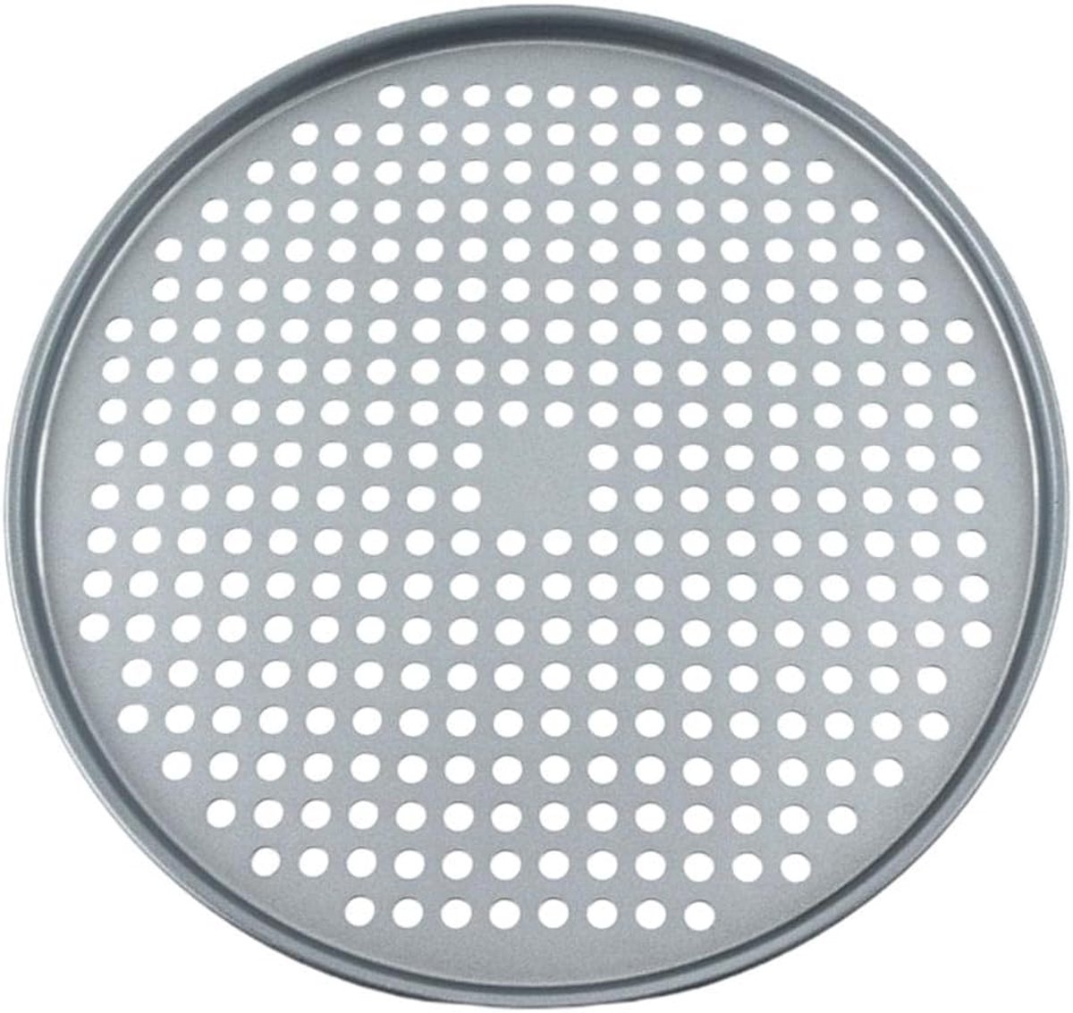 Pizza Bakplaat Ronde Bakvorm Pizza Bakken Met Luchtgaten 37cm Lichtgrijs
