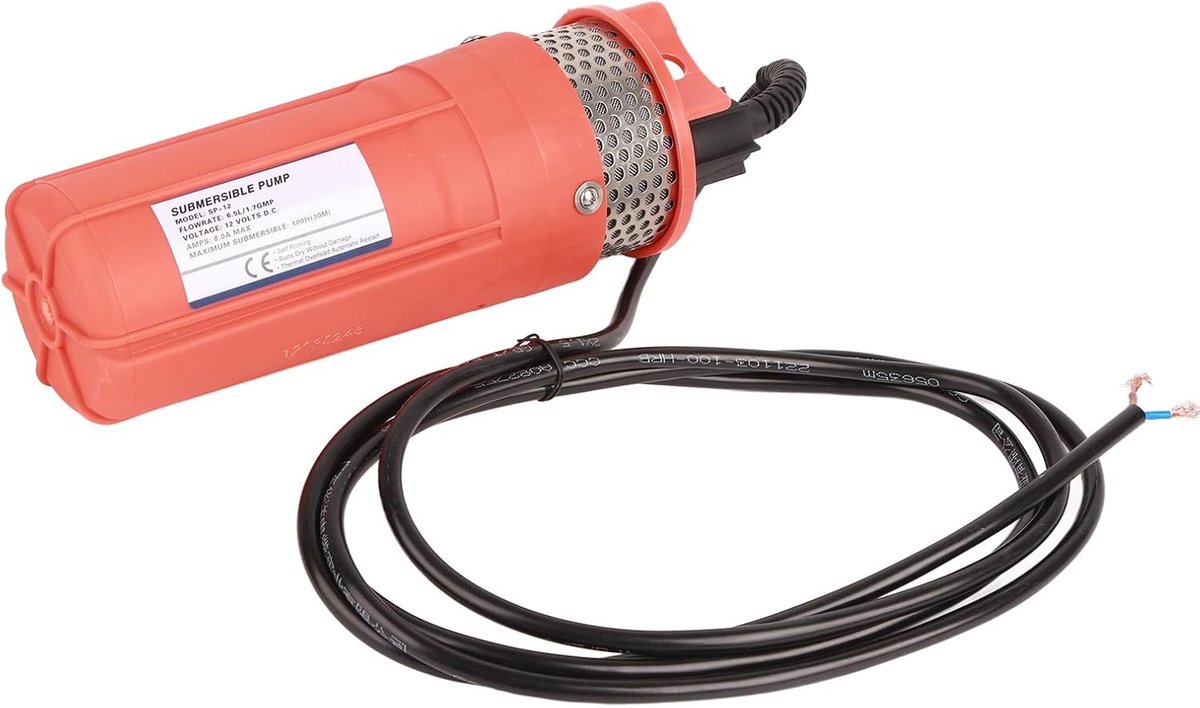 Dompelpomp - Bronpomp Waterpomp - Water Verplaatsen - Meerdere Voedingen - 6.5L Per Minuut - Zwart