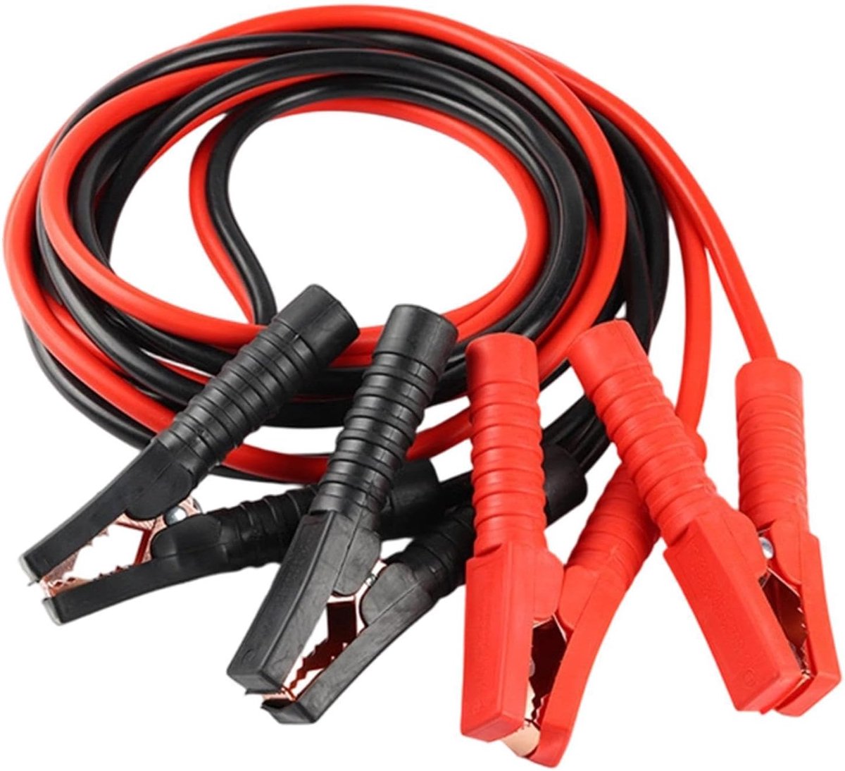 Startkabels - Autokabels - Accu Opladen - Antislip Handgreep - 30 cm - Rood