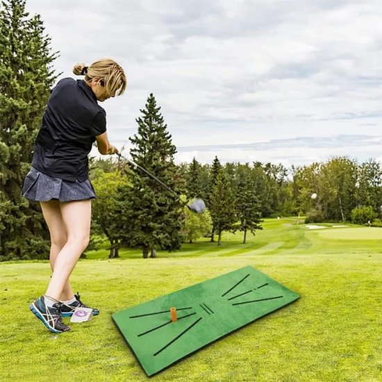 Golfmat - Oefenmat Golf - Swing Analyse - Slagspoor Detectie - 60x30cm - Groen — afbeelding 2