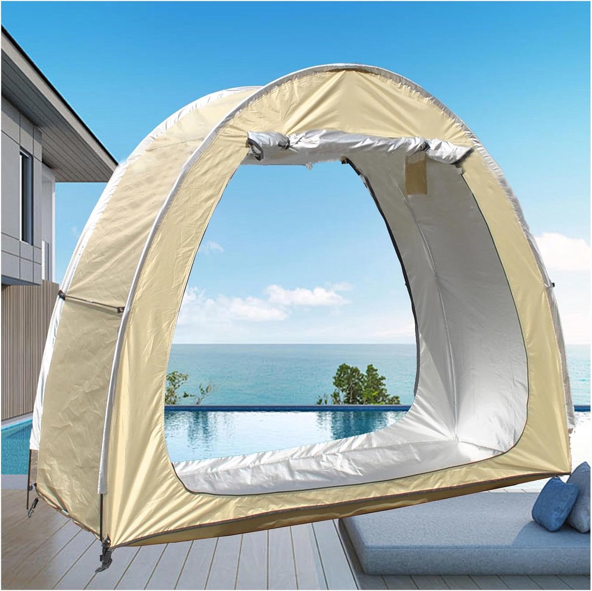 Opbergtent - Fietstent Schuur - Buiten Opslag - Splitsbaar Ontwerp - 200x80x165cm - Groen