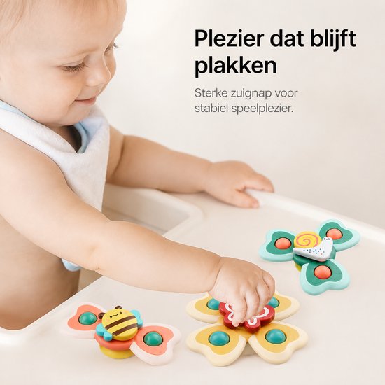 BOTC Badspeelgoed - Zwembad Speelgoed - Badspeelgoed voor Baby's - 1 set van 3 stuks - Sterke Zuignap - Bad- en Tafel Speelgoed van Merkloos — afbeelding 4
