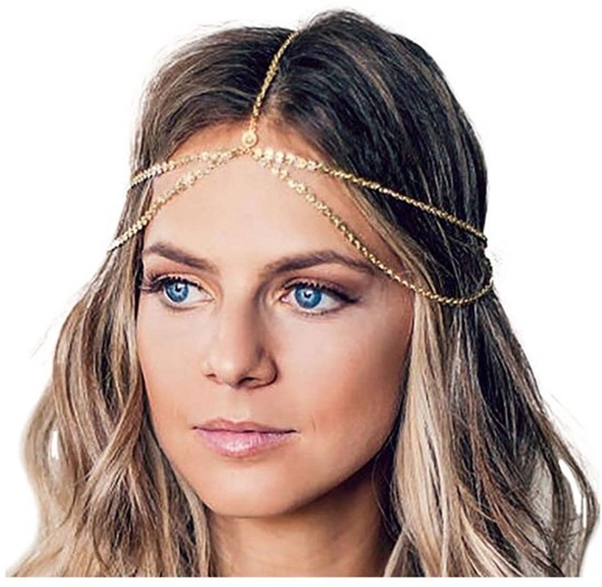 Boheemse gouden hoofdketting Zeynomax - Perfect om te dragen