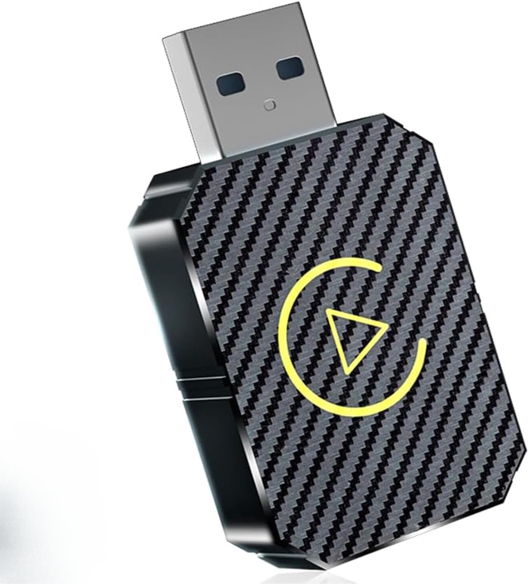QORA® Carplay dongle - Android Auto Dongle - Carlinkit - Zwart - 11cm x 9cm x 2cm