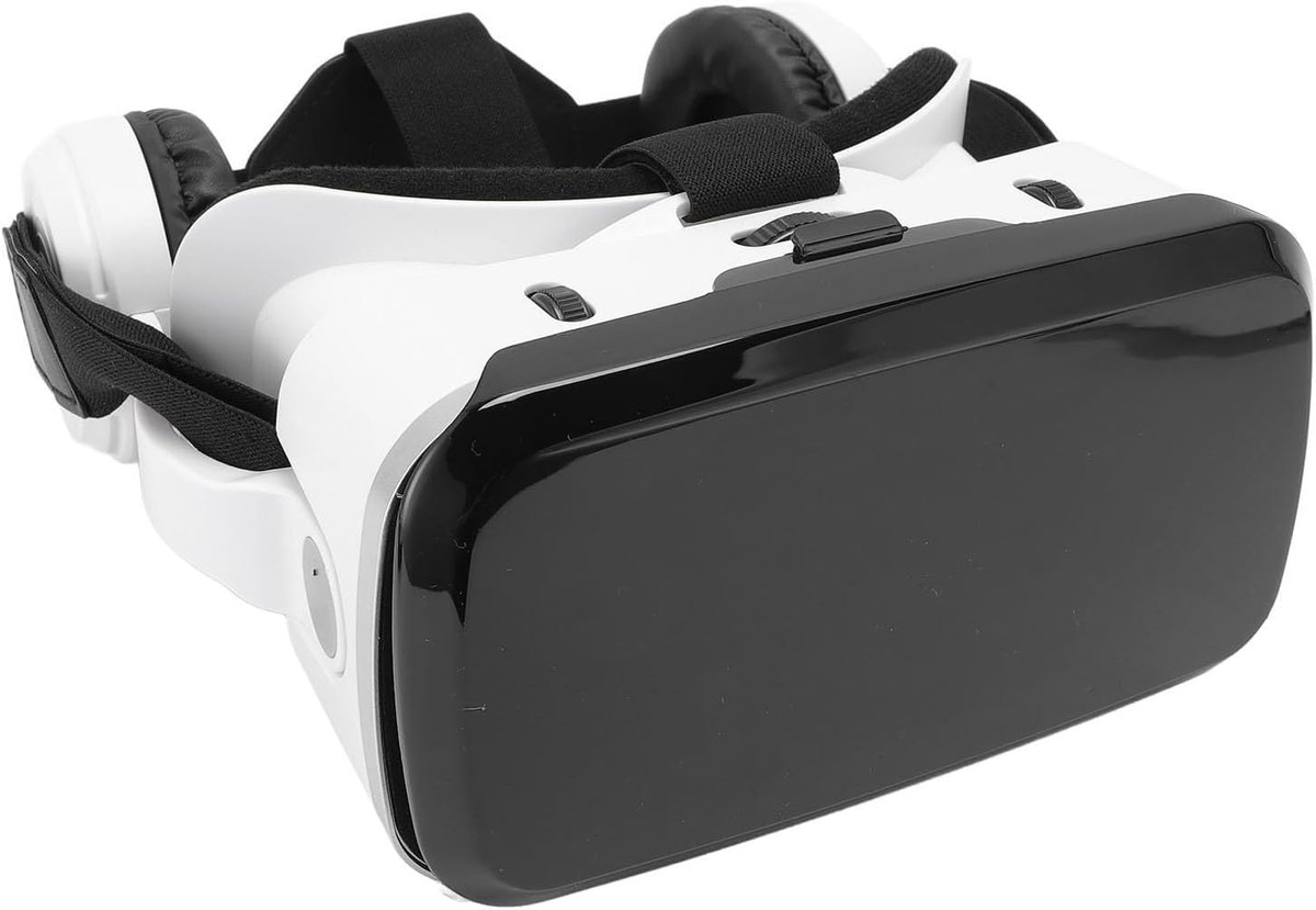 VR Headset - 3D Bril - Films en Games - Blauw Licht Blokkerende Lenzen - 5.5-7.2 Inch Telefoon - Zwart