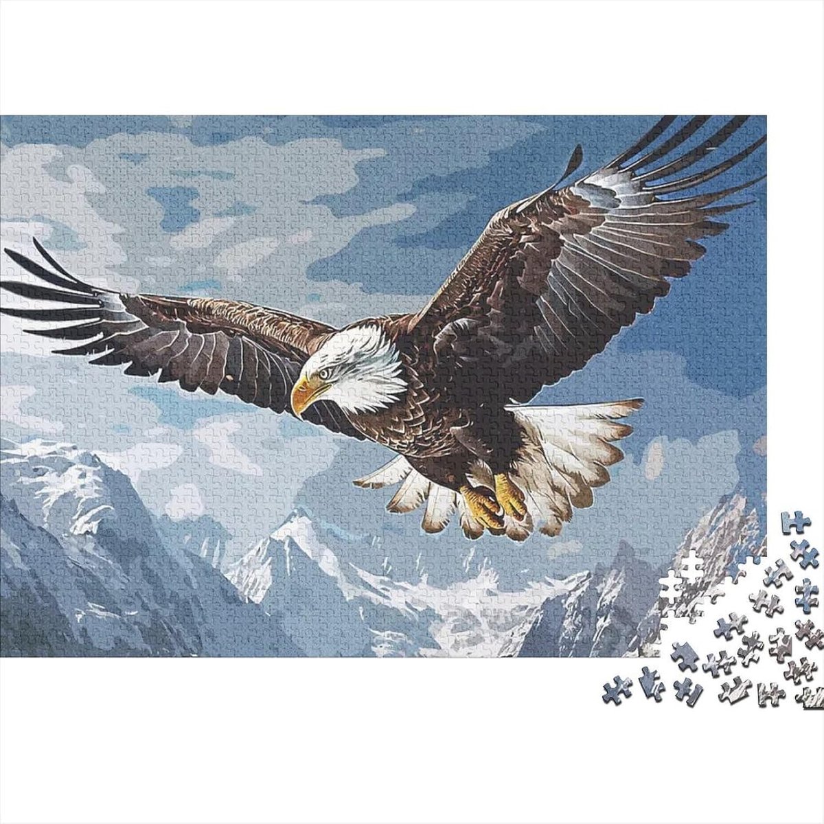 Papier Puzzel - Landschap Puzzel - Ontspannend Gezelschapsspel - 1000 Stukjes - 52 x 38 cm - Berglandschap