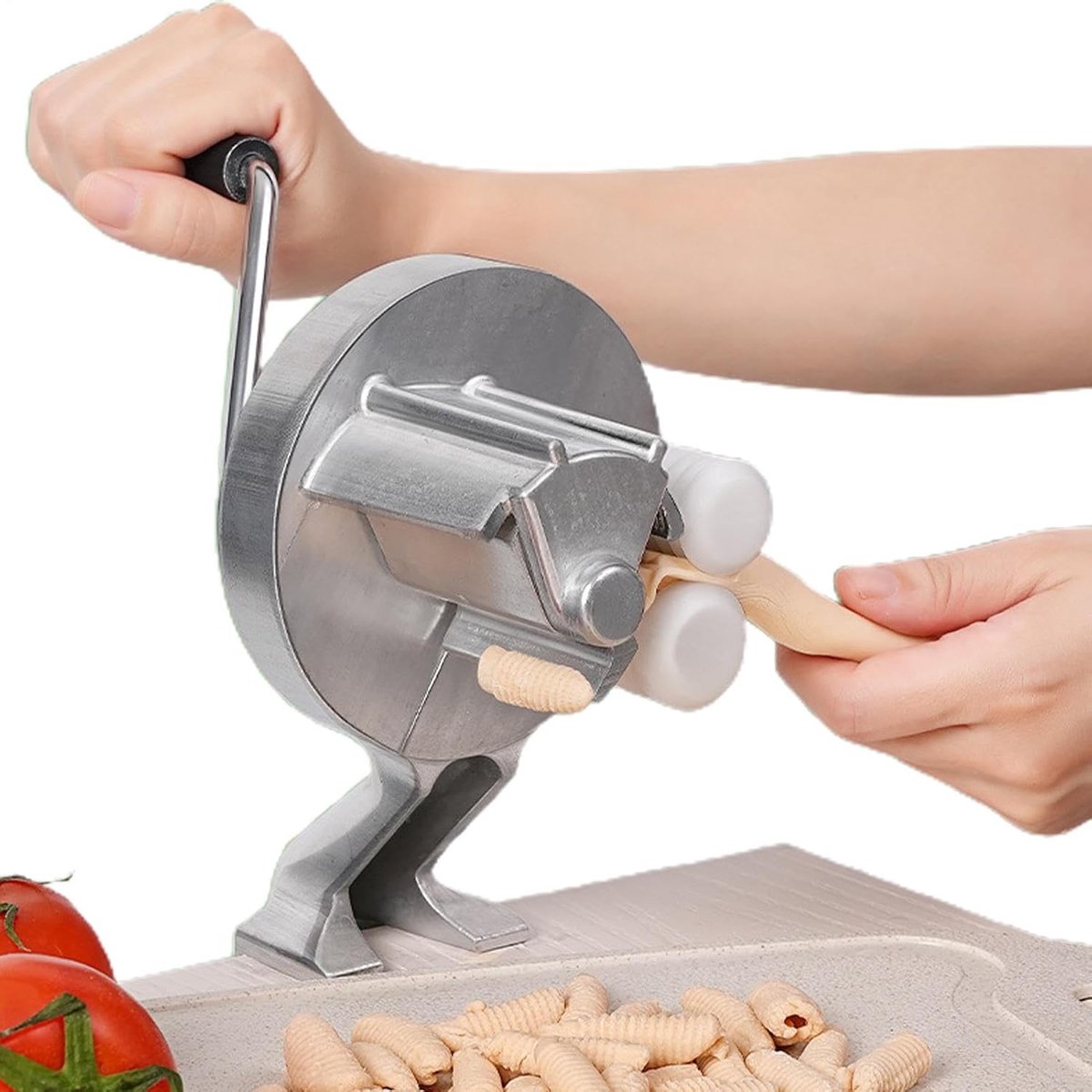 Cavatelli Machine Handmatige Pastamaker Pasta Maken Roestvrij Staal 27 cm Lengte Zilver