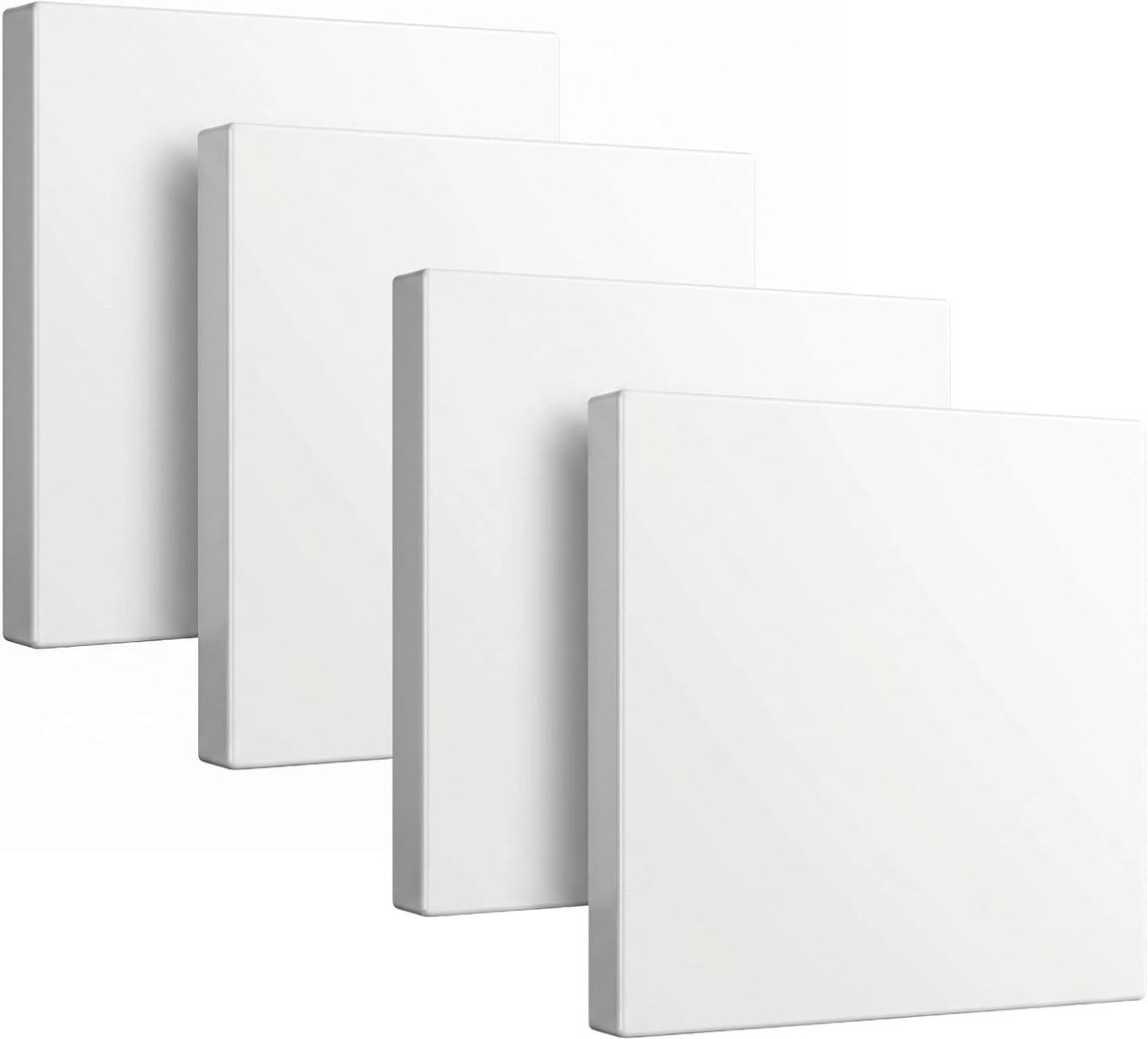 Blanco Afdekplaten - Wandplaten - Stopcontacten Afdekken - Schroefloze Installatie - 86 mm x 86 mm - Wit