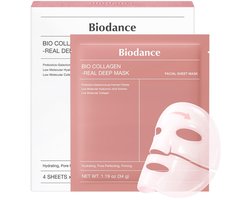 Biodance Bio-Collagen Real Deep Mask Pack of 4 - Face Masks, Face Mask, Women, Face Mask, Face Mask, Pore Refining, Wrinkle Treatment