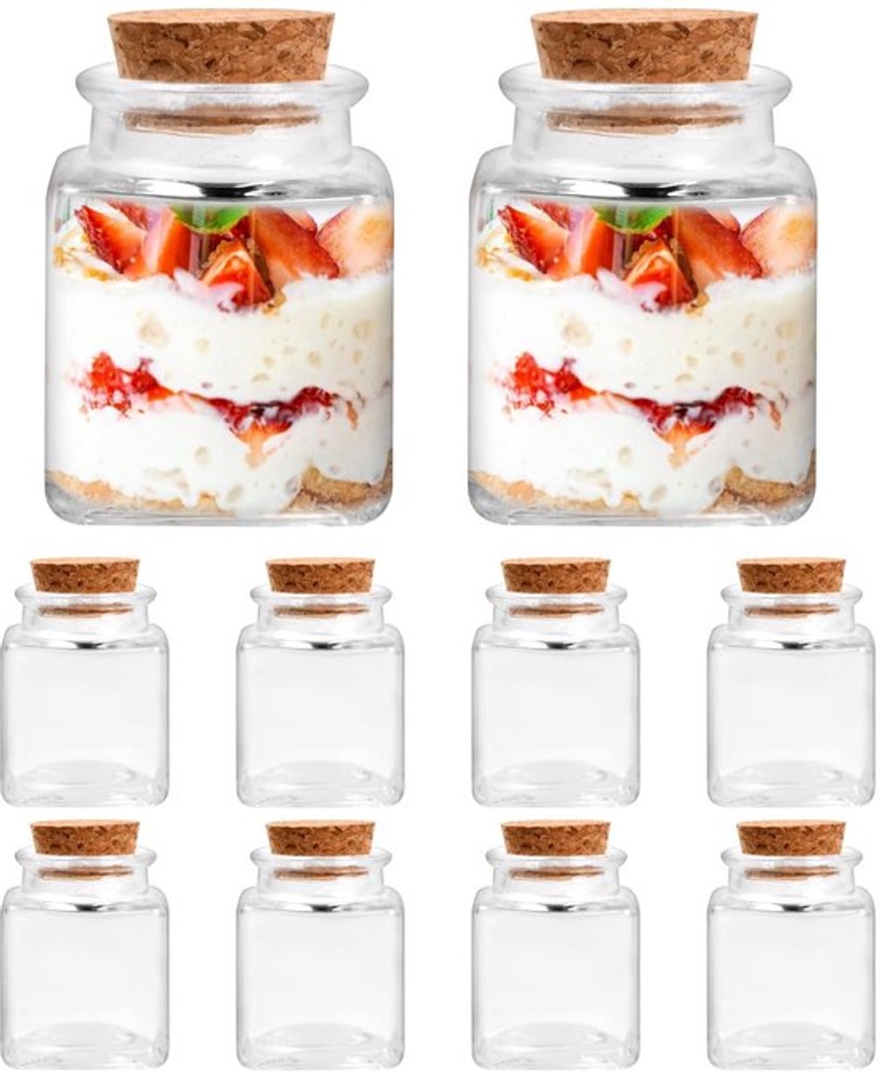 IMstore - Glazen Flessen - Kruidenset - Hoge kwaliteit - 50 ml - Lege Flessen