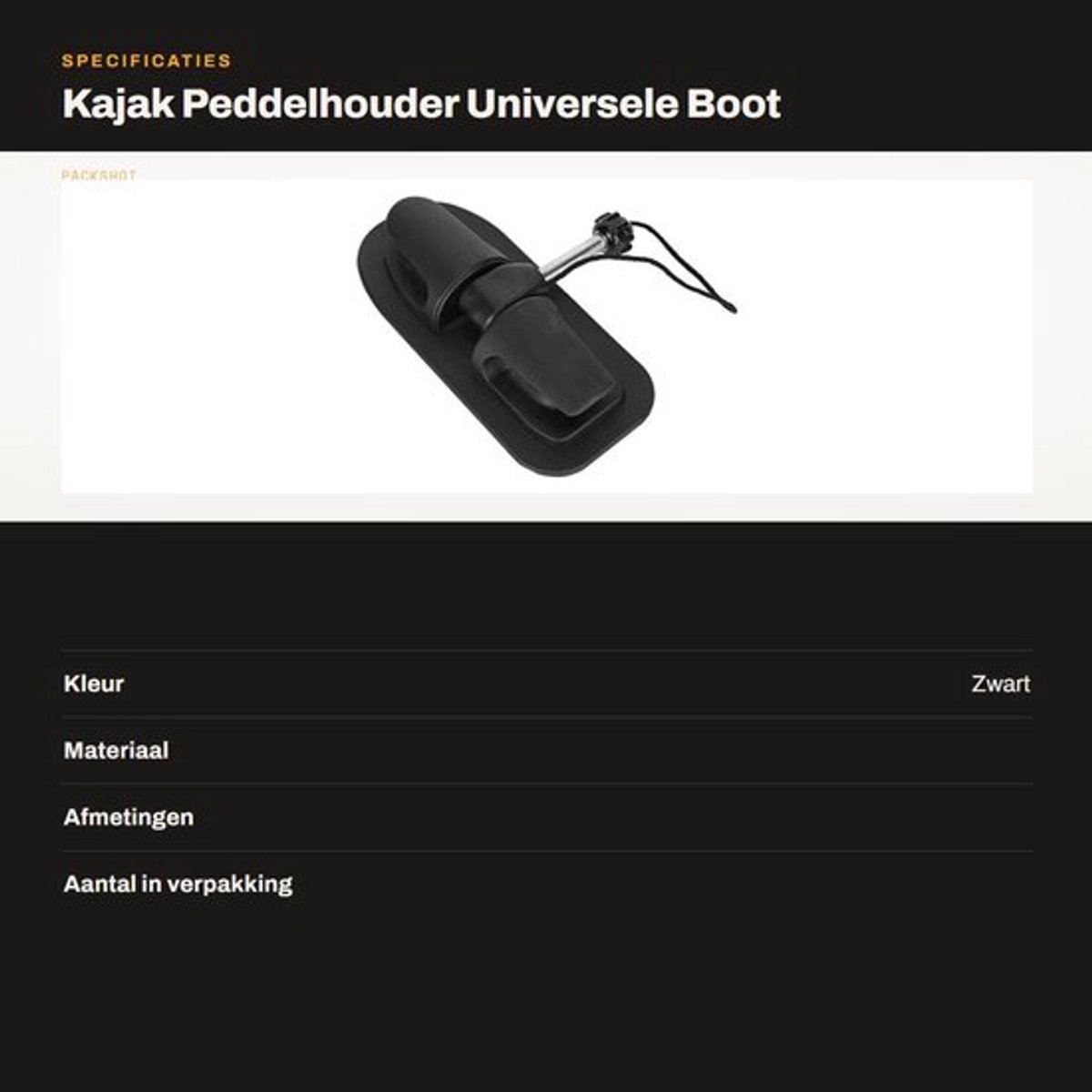 Dailygoods- Peddelhouder Universele Beugel - Roeispaanvergrendeling - Slot - Houder