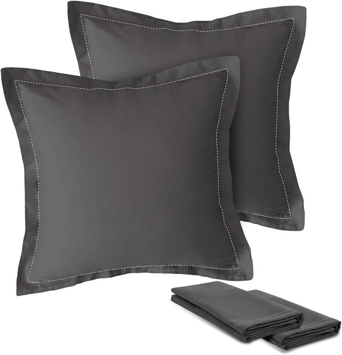 Set van 2 Decoratieve Kussenhoezen 40x40cm met Onzichtbare Rits voor Woonkamer en Slaapkamer, Ideaal voor Interieurstyling en Comfort