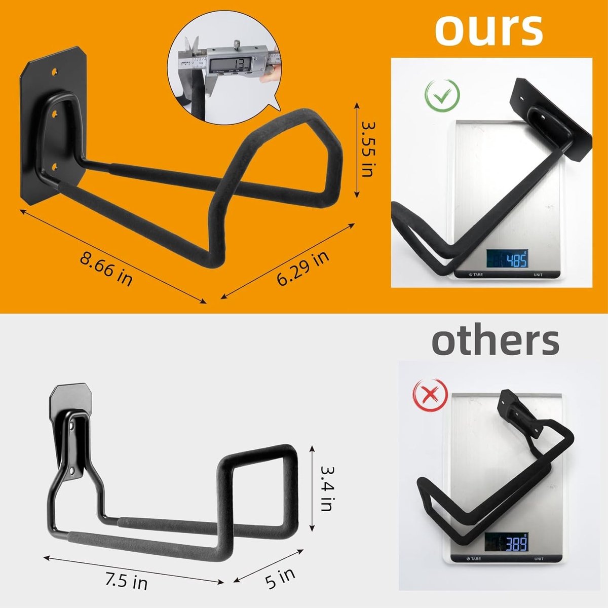 Metalen Tuinslanghouder - Robuust Metaal - Antislip Coating - Wandgemonteerd - Voor Tuin en Garage