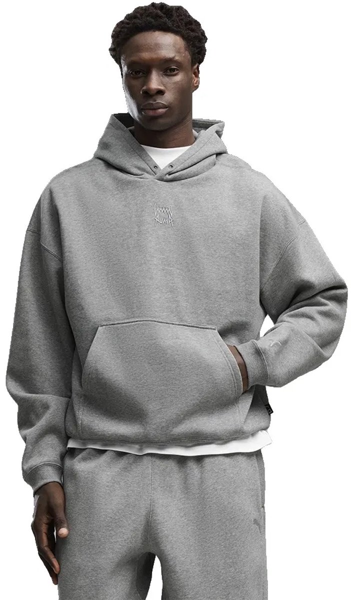 Puma Fundamentals Hoodie M Man Grijs