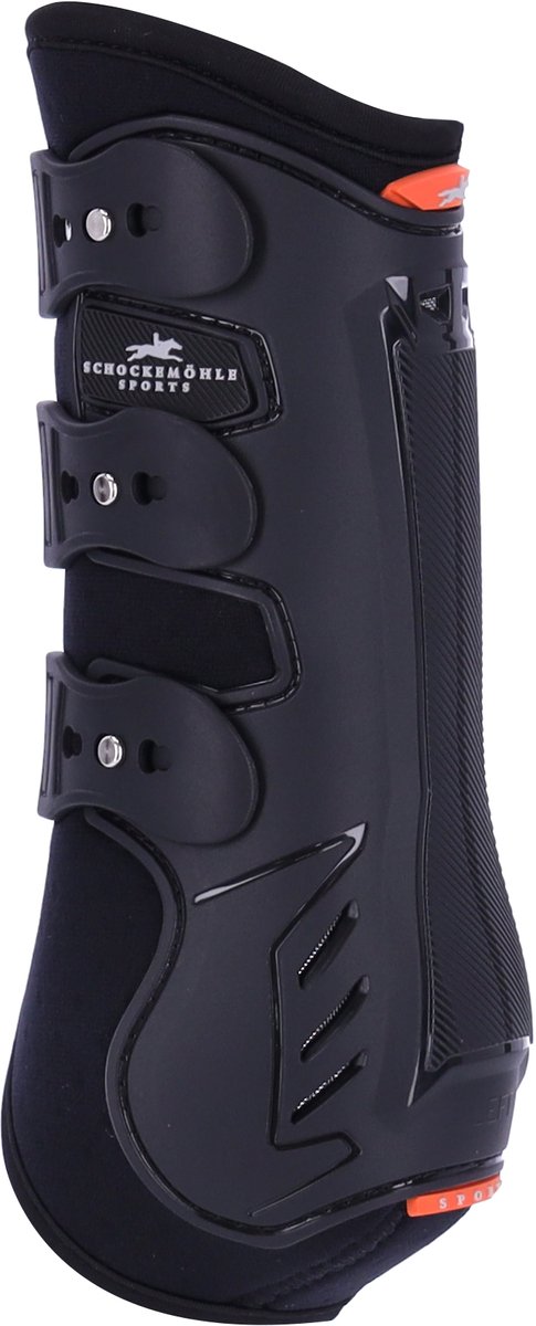 Schockemöhle Air Flow Dressuur Beenbeschermers-Black-Full-Voorbenen
