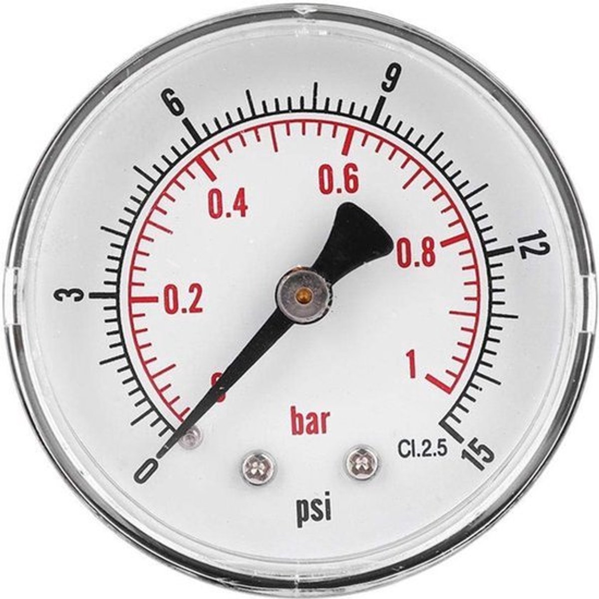 Drukmeter 50 mm met transparante bescherming voor precisie