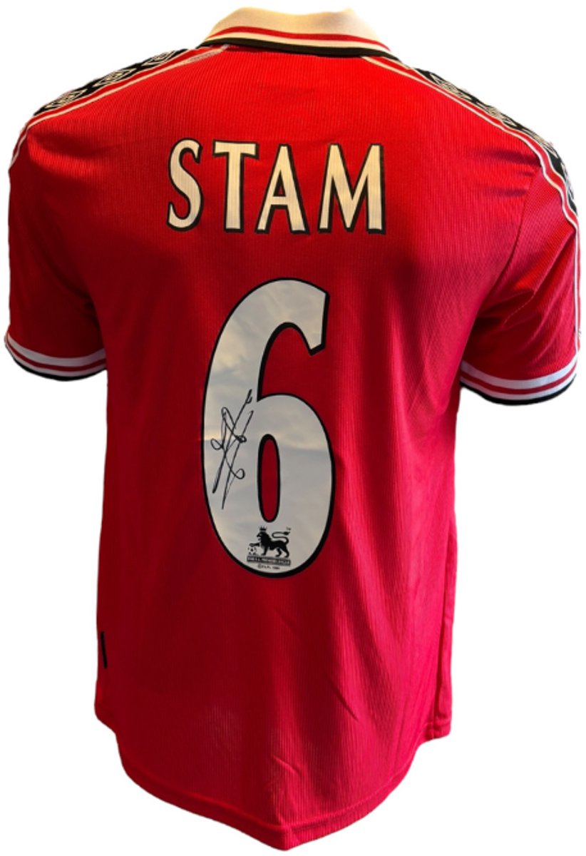 Jaap Stam gesigneerd Manchester United 99/00 Thuis Shirt