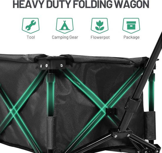 Bolderkar opvouwbaar - Stevig opvouwbaar frame - Strandwagen - Buitengebruik van Bolderkar Opvouwbaar — afbeelding 5