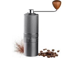 Handmatige Koffiemolen - Koffiebonenmaler - Verse Koffie Zetten - 150 Maalstanden - 20-23g Capaciteit - Aluminium